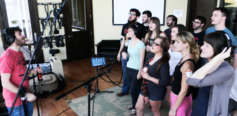 Choral vocals in the Live Room